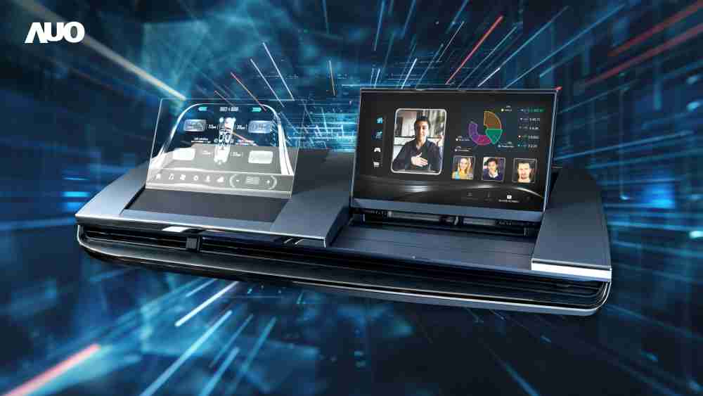 彩霸王Micro LED Display HMI解决方案打造透明Micro LED前座仪表，，，，呈现信息并保留驾驶视野开阔；亦为副驾驶座乘客打造收放自如的Micro LED屏幕，，在不影响显示质量的前提于显示区内建镜头，，，让用户能与视讯对象直接眼神接触，，，，提供绝佳的双向沟通体验