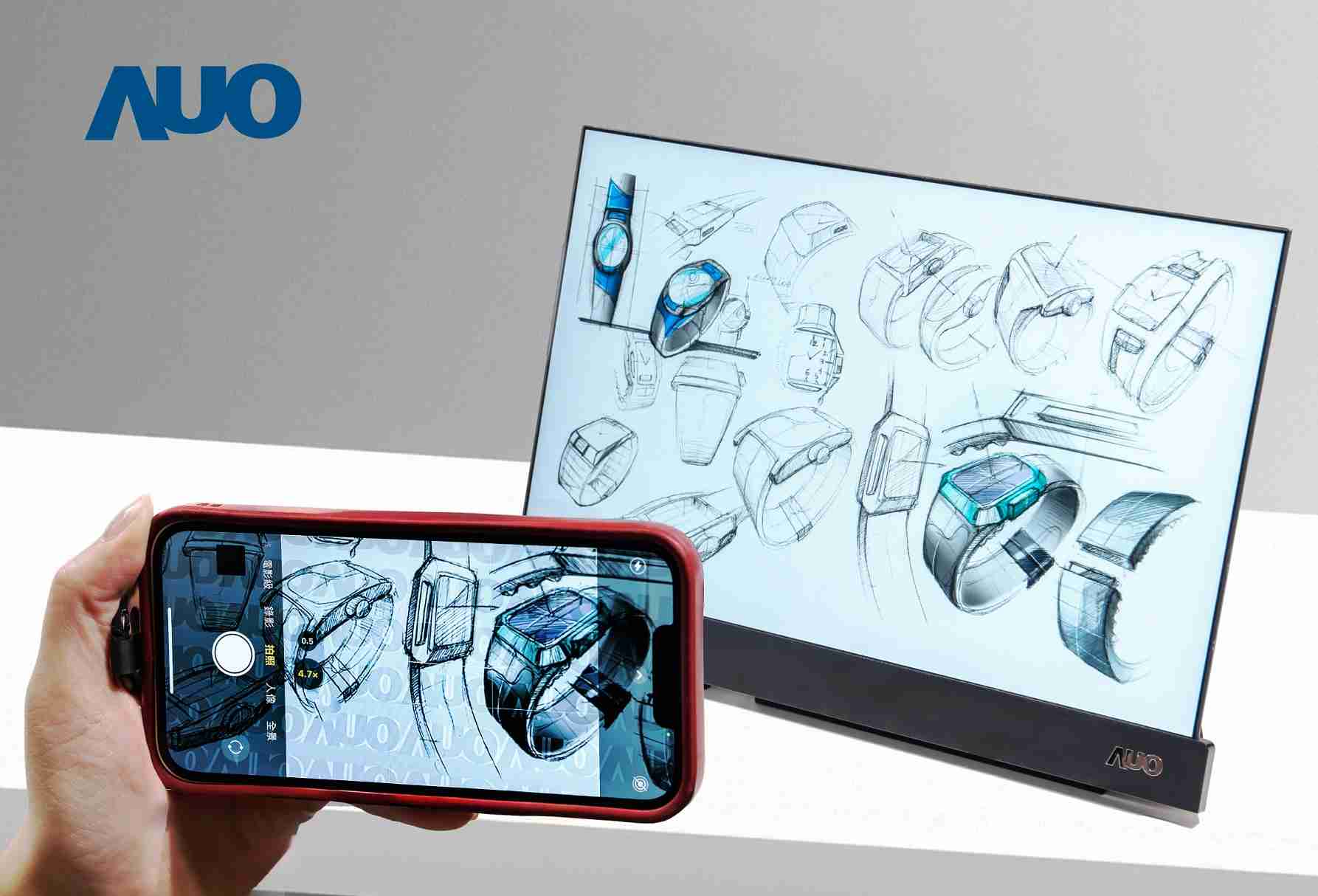 彩霸王16吋防窥显示器，，，采用人眼无法察觉、、、相机拍摄时才显现的隐藏式水印技术，，未来可结合AI镜头侦测周围环境，，，实时开启或关闭水印，，，，大幅提升在公共场域使用显示器的安全性